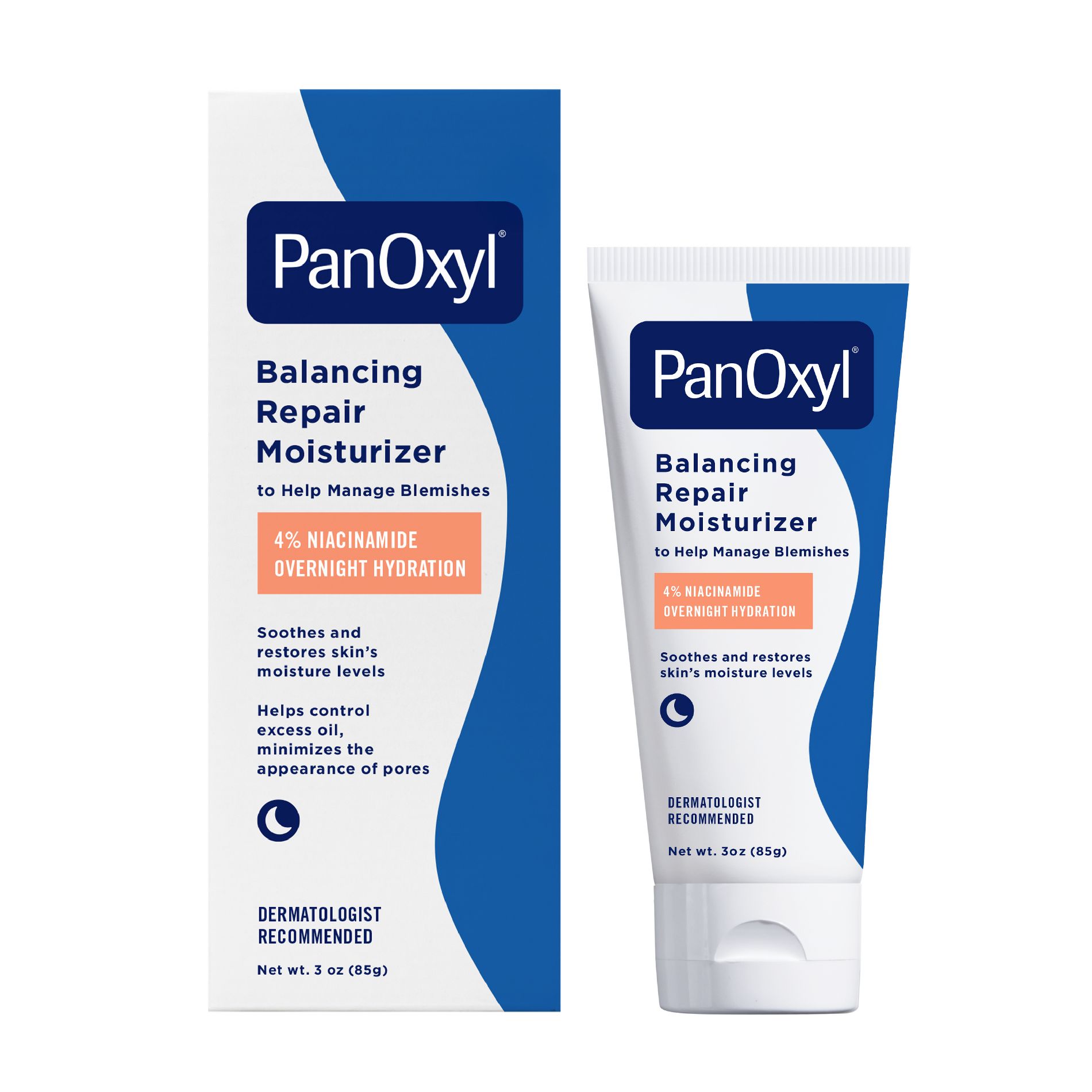 PanOxyl PM Balancing Repair Moisturizer with 4% Niacinamide - 3oz