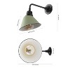 JONATHAN Y Croydon Farmhouse Industrial Indoor/Outdoor Iron LED Gooseneck Arm Outdoor Sconce - 4 of 4