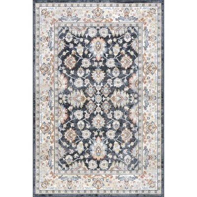 Nuloom Breigh Medallion Bordered Machine Washable Indoor Area Rug