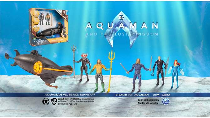DC Comics Aquaman Stealth Suit 4&#34; Action Figure, 2 of 6, play video