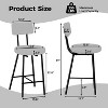 Jojoka Upholstered Counter Height Bar Chair with Round Seat - 2 of 4