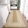 Modern Neutral Bordered Area Rugs, Washable Solid Geometric Carpet for Living Room Bedroom Dining Nursery Apartment Dorm Office Farmhouse Home Decor - 3 of 4
