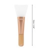 Unique Bargains Wooden Handle Facial Mask Brush Yellow 1 Pc - 4 of 4