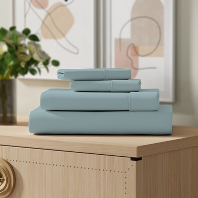 Aqua King Cotton Polyester Percale Sheet Set