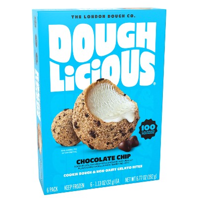 Doughlicious Chocolate Chip Frozen Cookie Dough & Gelato Bites - 7.2oz/6ct