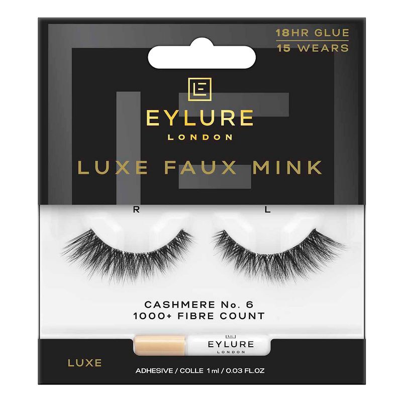 Eylure Luxe Cashmere No. 6 False Eyelashes - 1pr, 1 of 12