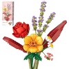 INFURNIC 3D Puzzles Flower Building Set 574 PCS DIY Artificial Bouquet for Home Decor and Special Occasions, Multicolored, 3.71"*2.26"*8.58" - 3 of 4