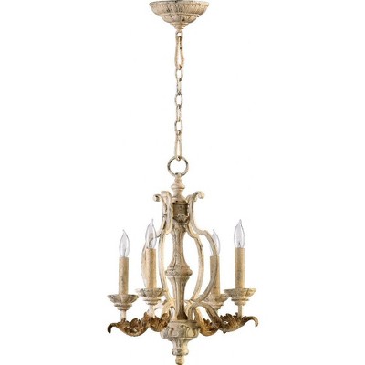 Quorum Lighting Florence 4-Light Chandelier, 4 Lights, Persian White Finish