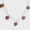 10ct LED Battery Operated Sugared Pinecone Christmas Indoor/Outdoor Novelty String Lights Warm White with Green Wire - Wondershop™ - 3 of 4