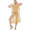 HAPPY BAY Women's Summer Holiday Beachwear Long Bathing Suit Short Beach Dress Front Tie Swimsuit Cover Ups Small-Medium Yellow Solid - 3 of 3
