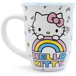 Silver Buffalo Hello Kitty Bow Handle Ceramic Mug | Holds 20 Ounces ...