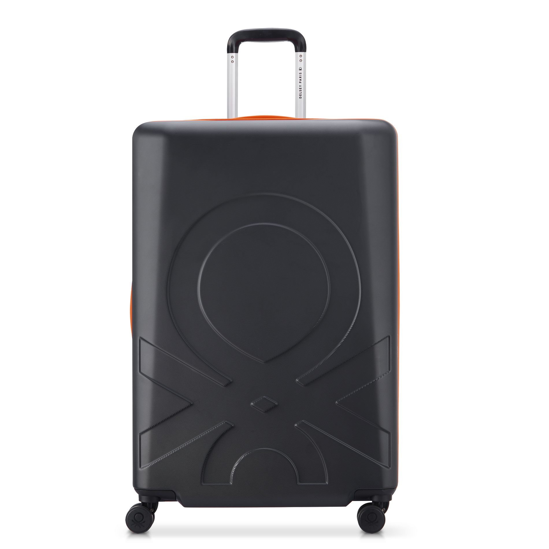 United Colors of Benetton x DELSEY PARIS Large Checked Fabrica 27" Hardside Spinner Suitcase - Black