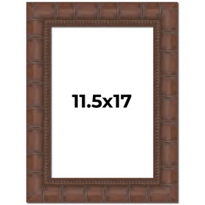 PosterPalooza | 11.5x17 Wide Bamboo Picture Frame, UV Acrylic, 4 Finishes - Brown, Black, Silver, and Natural - 1 of 4
