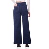 Rekkuna Women's Pull-On Wide Leg Jeans – Mid-Rise Stretch Shaping Denim with Slant Pockets and Flattering Fit - 3 of 4