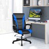 Costway Office Chair Computer Desk Chair Swivel Gaming PU Leather w/Padded Armrest White\Blue\Red - image 2 of 4