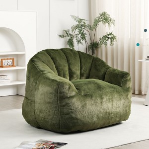 NicBex Memory Foam Bean Bag Sofa with Ultra Plush & Tufted, Cozy Chair Single/2 Seat Sofa for Dorm, Apartment or Living Room - 1 of 4