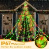 Ollny 352 Led Red and Green Waterfall Christmas Lights (Clear Wire, IP67 Waterproof, 8 Modes, Plug In) - 3 of 4