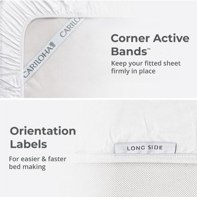 Twin Ivory Organic Cotton Bamboo Deep Pocket Sheet Set