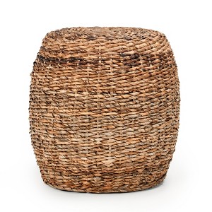 Christopher Knight Home Classic Eleanor 19" Rattan Round Accent Table, Multibrown - 1 of 4