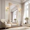 POWLIG 14.57" Vintage Wall Sconce - Iron Arm Design with Tulip Glass Shade, 1-Light Bathroom or Entryway Fixture - 2 of 4