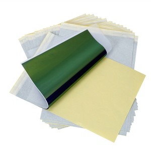 iMountek "20Pcs A4 Tattoo Transfer Paper Kit, 4 Layers Skin Tattoo Stencil Paper for DIY Tattooing" Blue & Yellow - 1 of 4
