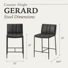 Maven Lane Gerard High Back Vegan Leather Counter Height Bar Stool - 4 of 4
