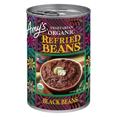 Amy's Organic Vegetarian Refried Black Beans -15.4oz