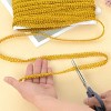 Gimp Braid Trim, 27 Yards Gold and Silver Metallic Edge Woven Trim, Curtain Slipcover Costume Decoration Sewing DIY Craft - 4 of 4