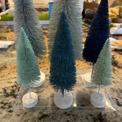 6pc Sisal Christmas Bottle Brush Tree Set - Wondershop™ Assorted Brown :  Target