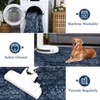 Washable Boho Floral Area Rug, Non Slip Low Pile Soft Bedroom Carpet, Foldable Lightweight Throw Rug for Bedside - 3 of 4