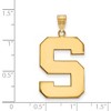 Black Bow Jewelry 14k Yellow Gold Michigan State Spartans NCAA Extra Large Pendant - 2 of 3