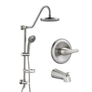 ONWITH Shower Head with Handheld Shower System with 8" Rain Shower Head with Tub Spout - 1 of 4