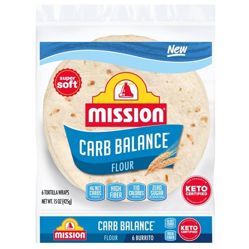 Mission Carb Balance Burrito Tortilla Wraps - 6ct / 15oz : Target