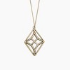 sanctuaire Stained Glass Diamond Necklace Antique Gold - 2 of 3