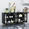 Modern Accent Sideboard Cabinet with Acrylic Doors, Freestanding Storage Cupboard Console Table for Kitchen Dining Living Room Hallway Office - 4 of 4
