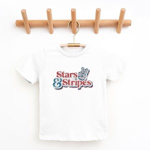 The Juniper Shop Stars And Stripes Distressed Youth Short Sleeve Tee - 1 of 2