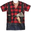 Men's Lumberjack Costume (Front Back Print) Short Sleeve Costume T-Shirt - 2 of 4