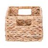 Attop 3-Piece Handwoven Water Hyacinth Storage Baskets - Versatile Natural Organizers for Home, Office & Pantry - 3 of 4
