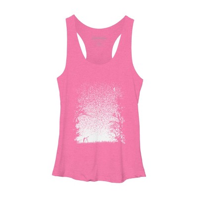 Women's Design By Humans Pixel Space By daletheskater Racerback Tank Top