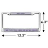 City College of New York Full Size Standard License Plate Metal Frame - 4 of 4