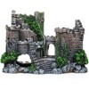 1Pc Aquarium Fish Tank Decoration, Resin Artificial Ancient Castle Ornament, Hideout Caves Layout Prop for Fish Tank Aquarium Landscaping Decor - 3 of 4