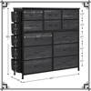 Jojoka 12-Drawer Tall Fabric Dresser with Side Pockets & Hooks, Storage Organizer with Wooden Top for Bedroom, Closet, Entryway - 2 of 4