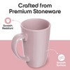 Omniware Teaz Cafe 18 oz Classic Mug, Set of 4 - Vintage Stoneware Coffee Cups, Nostalgic 50s-Inspired Drinkware, Rustic Farmhouse Aesthetic - 3 of 4