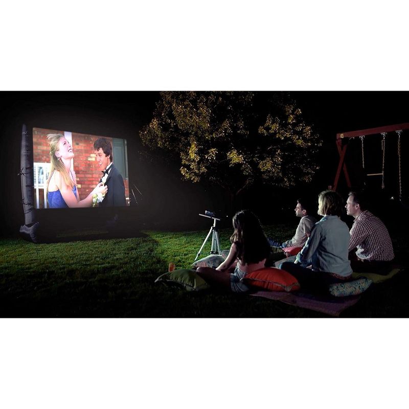 Total Homefx Pro Weather-Resistant Inflatable Theatre Kit With Outdoor Projector, And 108" Projection Screen, 2 of 5