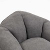 Angel Sar Armrest Gray Bean Bag Chairs for Adults with Ottoman, Memory Foam Bean Bag Chairs with Super Fiber - 4 of 4