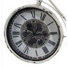 A & B Home 13.5" Bicycle Roman Numeral Table Top Desk Clock - Ivory/Black - 3 of 3