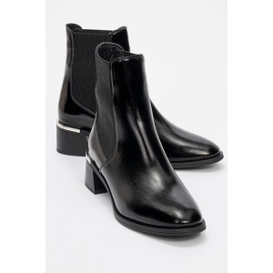 Neiva Black Patent Leather Chelsea Boot (Women) | Forever & Always Shoes - 1 of 4