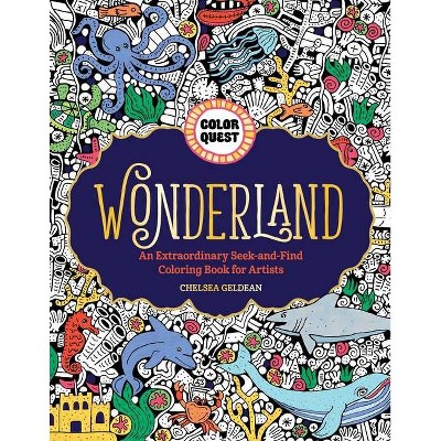  Color Quest: Wonderland - by  Chelsea Geldean (Paperback) 