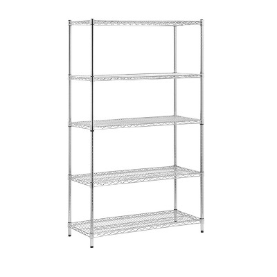 Honey-Can-Do 5 Tier Storage Rack 800lb Silver