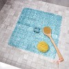 iDESIGN Pebblz Plastic Suction Non Slip Bath Mat for Shower Bathtub Stall 22 "x22" - 3 of 3